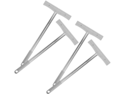 4 Soportes De Panel De Acero Inoxidable, Fiables Y Fáciles De Desmontar Para Paneles.
