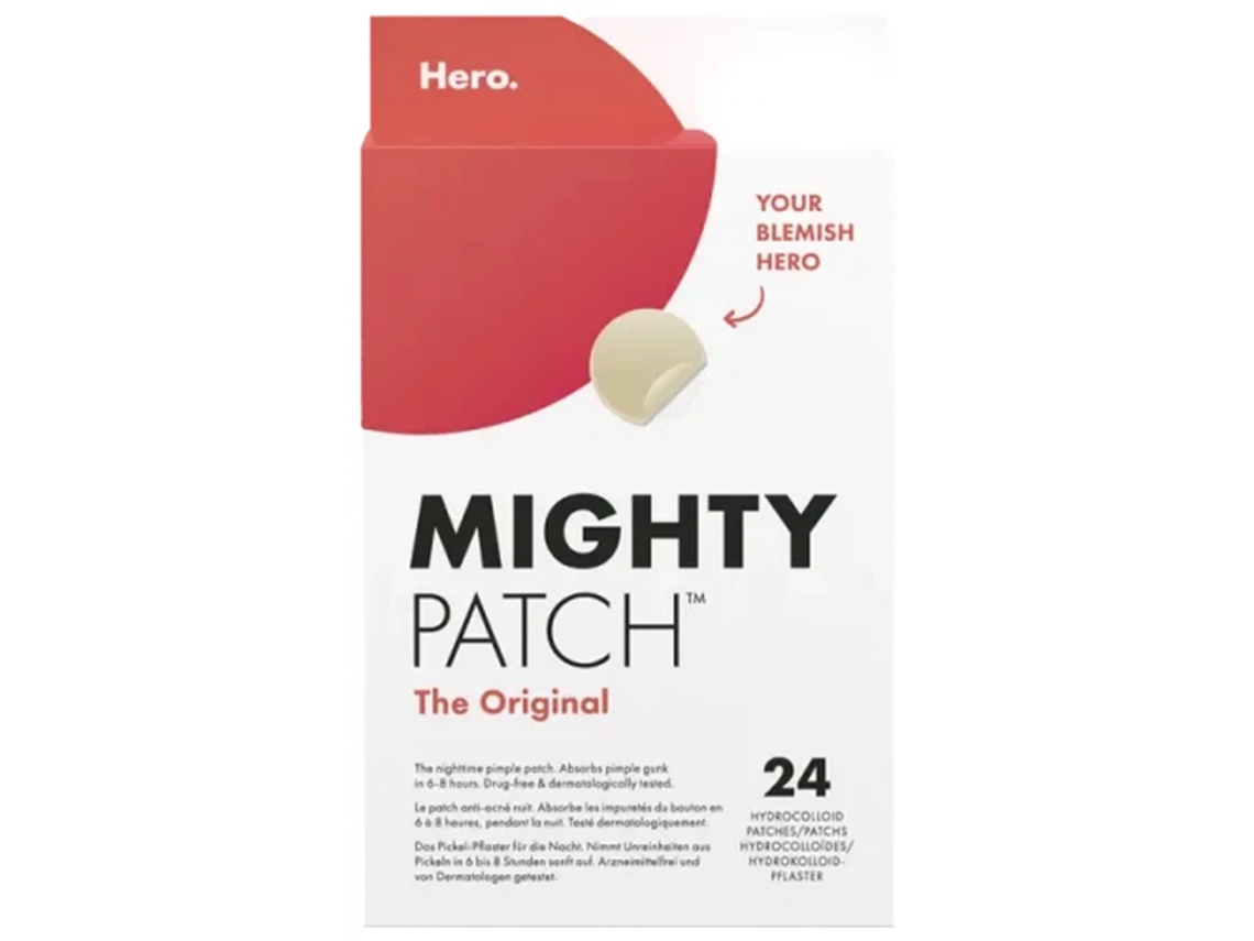 HERO Mighty Patch Original Anti-Acné Parches de Noche 24 Parches Hidrocoloides