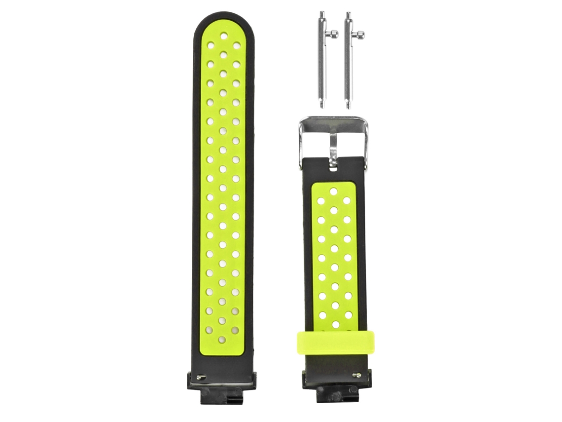 Correa de silicona suave transpirable bicolor para Amazfit Verge Lite, negra y verde