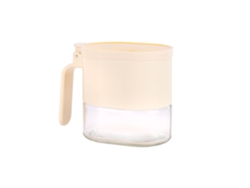 Azucarero con tapa y cuchara, 380 ml, recipiente de vidrio multiusos para azúcar, sal, especias, café, COFAN.