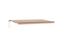 Toldo retráctil moderno Vidaxl de tela multicolor