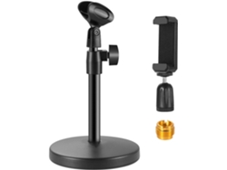 Soporte De Micrófono De Escritorio, Acero Inoxidable, Compatible Con Usb, Micrófonos Dinámicos, Fácil Montaje Para Podcasts, Conferencias Y Charlas.