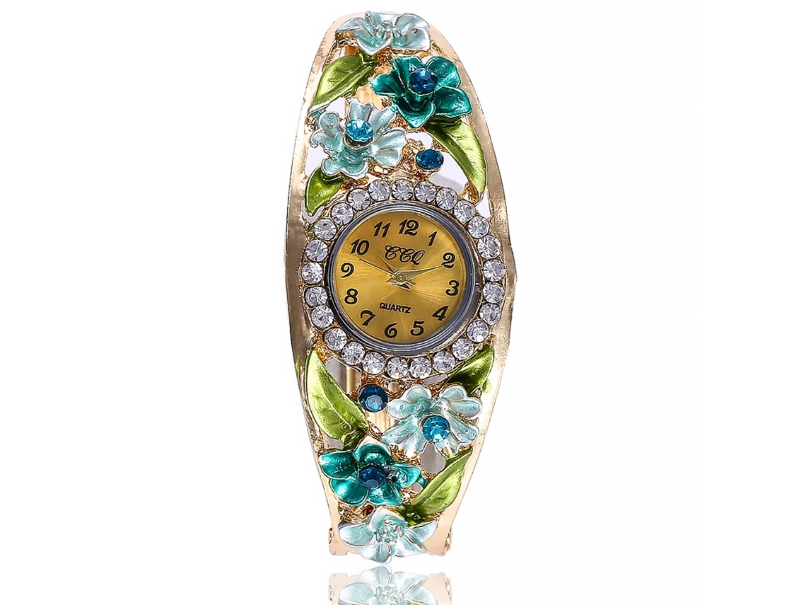 Reloj De Pulsera De Cuarzo De Cuero Para Mujer Zhoulianfa Coreano Con Imagen De Dibujos Animados Zlf00194-j Azul