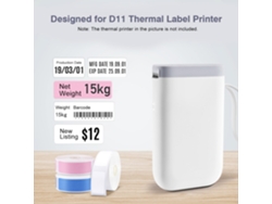 Papel Etiqueta Térmica 12*40mm 160uds Resistente Al Agua Y Rasgado Para Supermercado Tienda Hogar