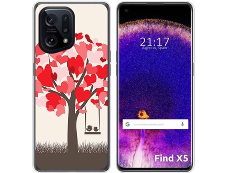 Carcasa para Oppo Find X5 5G TUMUNDOSMARTPHONE Dibujos Pajaritos Multicolor