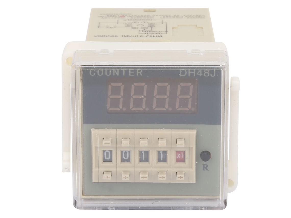 Contador Eletrônico JDM11 6H 6 Dígitos LED Display Sem Tensão AC220V Alcance 0-999999 S/MARCA