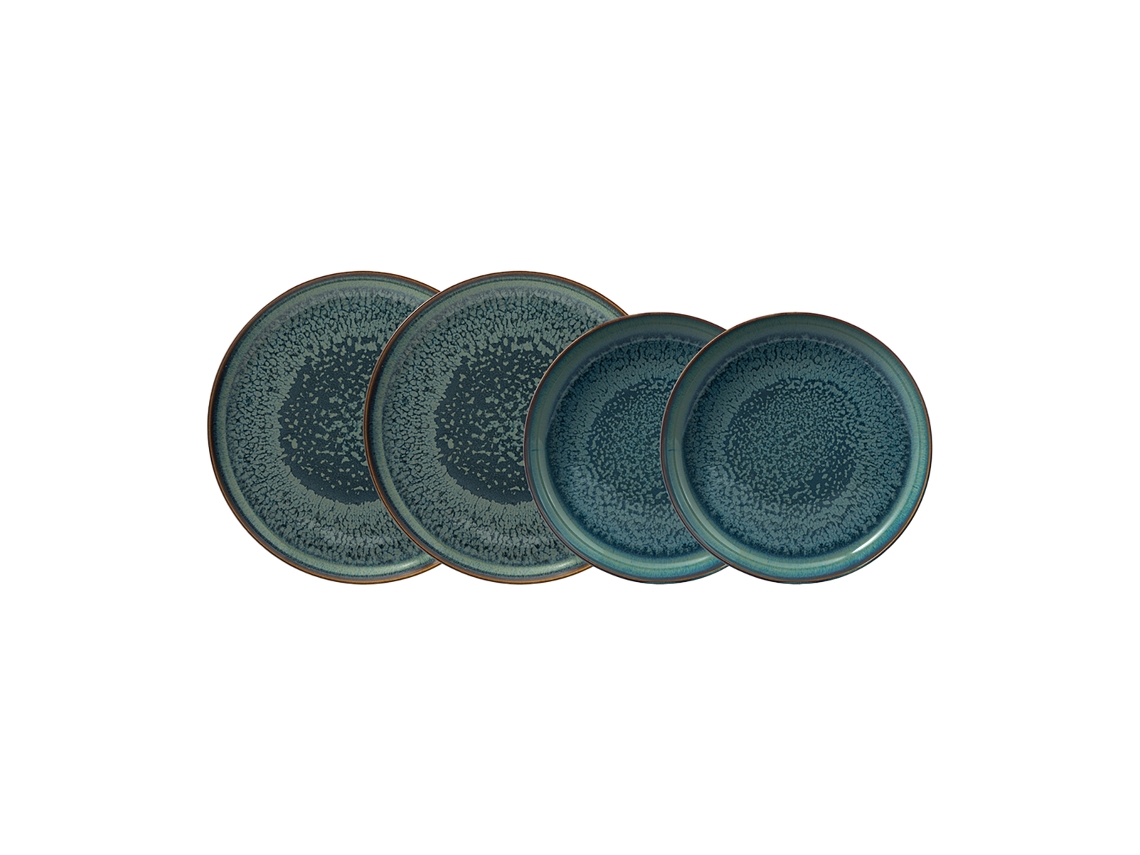 Juego de 4 platos llanos Crafted Denim Villeroy Boch