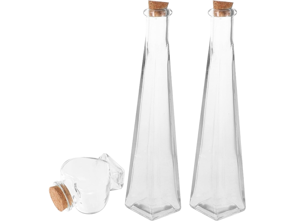 Botellas De Vidrio De 3 Piezas Para Ceremonia Y Boda En La Arena.