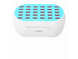 Estación De Carga Usb De 30 Puertos 160w Con Identificación Inteligente De Múltiples Dispositivos