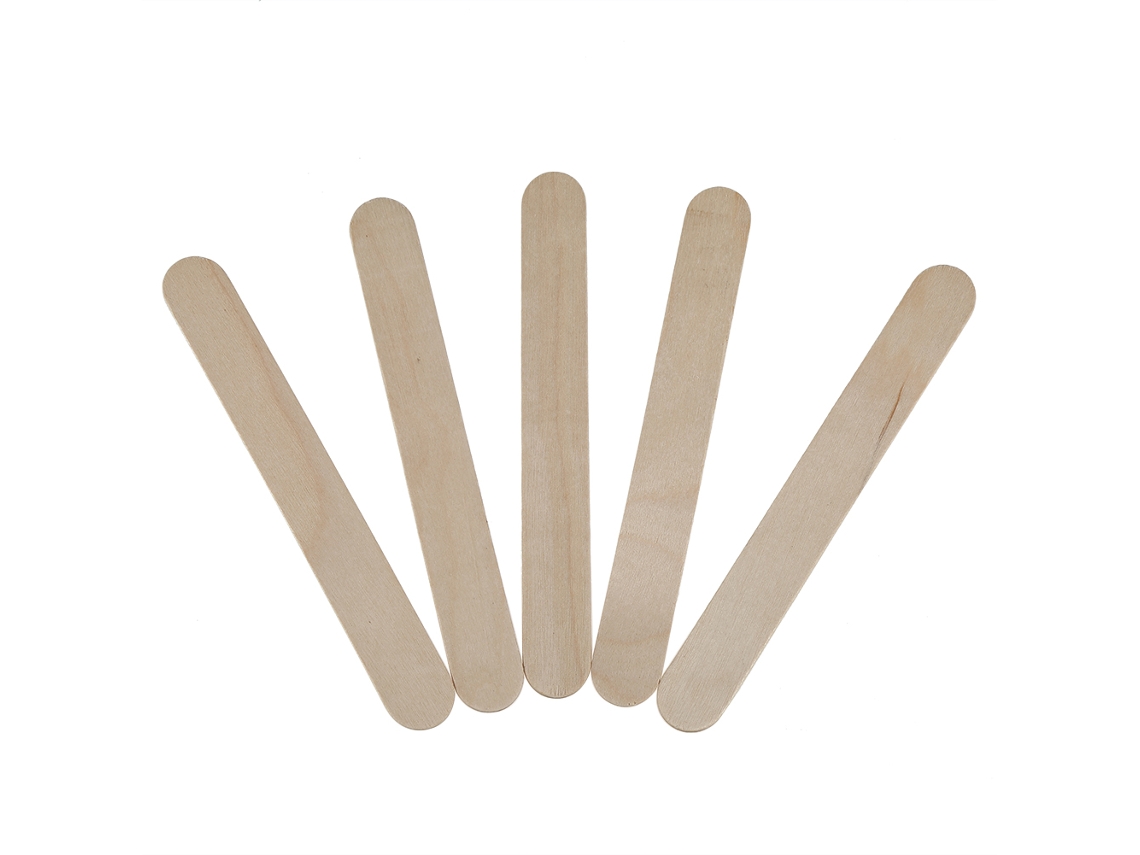Kit De 5 Spatulas Desechables De Cera Para Depilación Con Cera Caliente, Palillos De Madera Para Salón