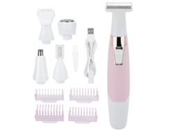 Depilador Eléctrico Usb Recargable Para Mujer, Maquinilla De Afeitar Painless 5 En 1 Máquina De Depilación Corporal