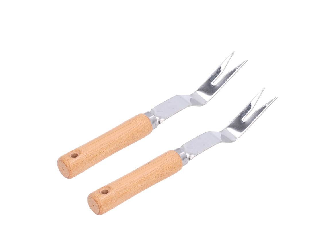 Herramienta para eliminar malas hierbas en jardinería, acero inoxidable, 2 piezas.