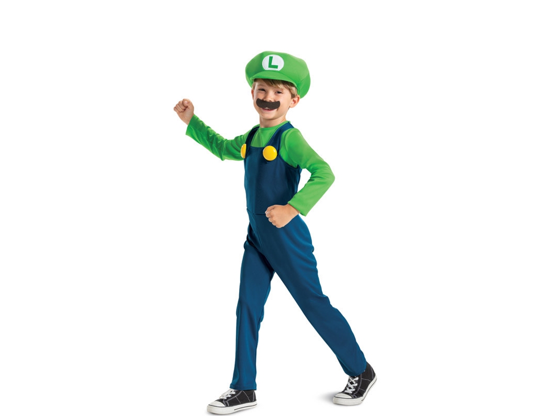Disfraz de Niño LIRAGRAM ESPAÑA Luigi Nintendo Super Mario Deluxe  (4 - 6 años)