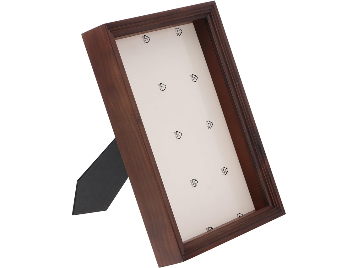 Caja de madera para guardar recuerdos, tamaño A4, con un marco transparente para exhibir ramos de flores secas...