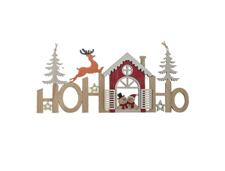 Letrero colgante de Navidad Letrero de puerta de madera Decoración de pared de puerta de Navidad Decoración de árbol de Navidad (29CM-D)