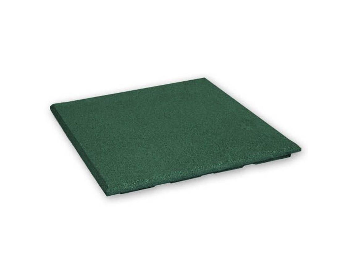 Baldosa de Caucho 20mm - 50x50 cm - Verde IVOL