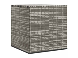 Caja de cojines de jardín 100x97,5x104 cm Mimbre con patas grises MAISON EXCLUSIVE