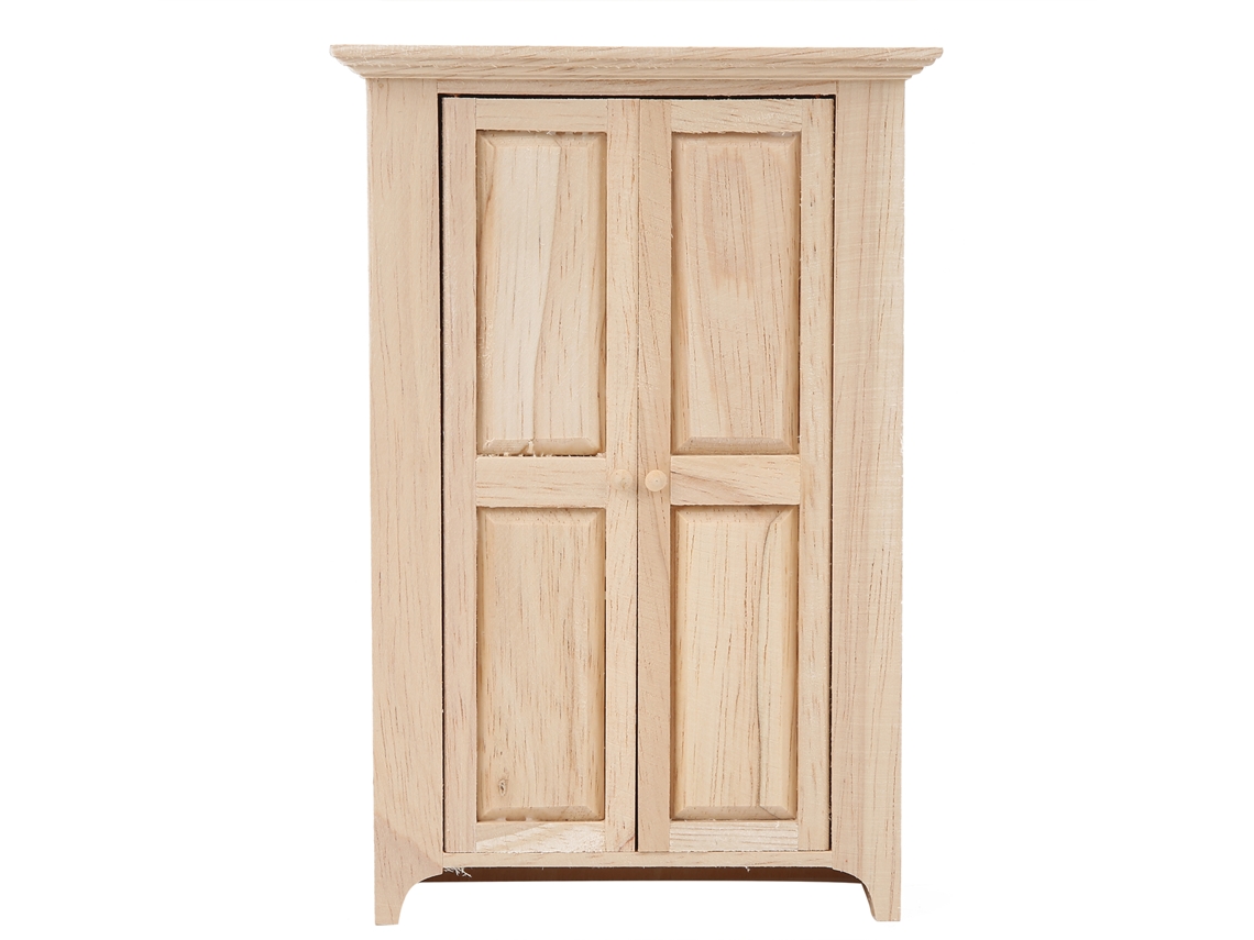 -armario De Madera En Miniatura Para Casa De Muñecas Mueble Simulado Accesorio De Juguete 1:12