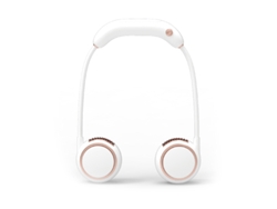 Ventilador portátil Digitallab para colgar al cuello, ideal para deportes al aire libre, pequeño y práctico (blanco)