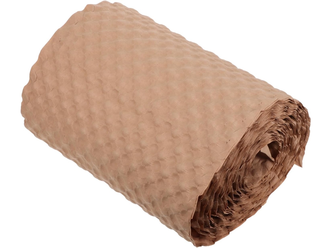 Rollo De Papel De Embalaje Ondulado De 29,5 Cm X 20 M, Kraft Natural
