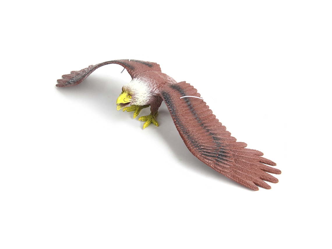 Figura de águila artificial con sonido, de PVC, para decoración y regalo.