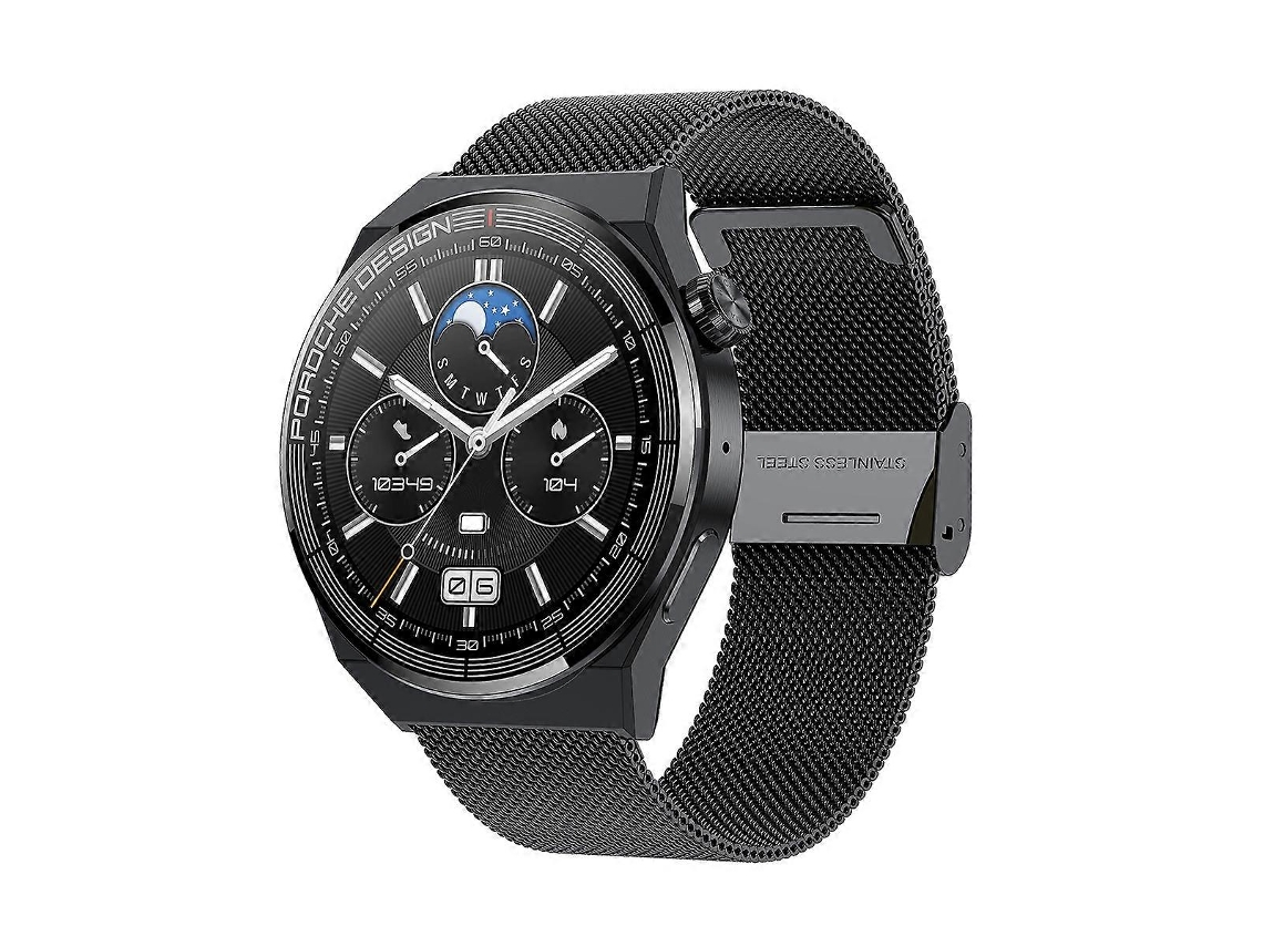 Reloj inteligente Ochstin 5hk46p con pantalla redonda de 1,36 pulgadas y correa de acero con función de llamada Bluetooth. Ly Ebike
