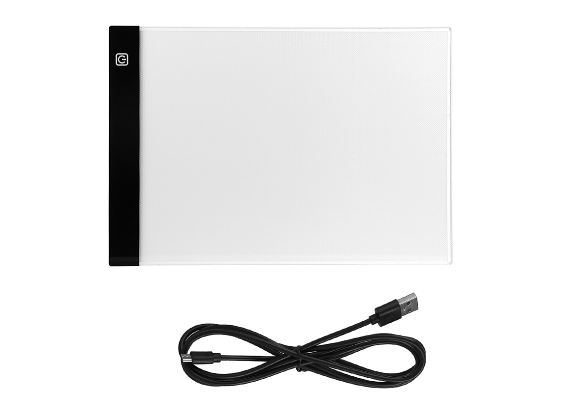 Tablero de dibujo con luz LED A4, mesa de trazado para niños artistas con cable, 1 unidad