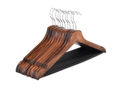 Perchas Retro De Madera Maciza, Perchas Para Trajes, Perchas Para Ropa 10
