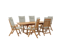 Conjunto de Jardín Java 261790 (Marrón - Madera de Acacia -90x220x105 cm)