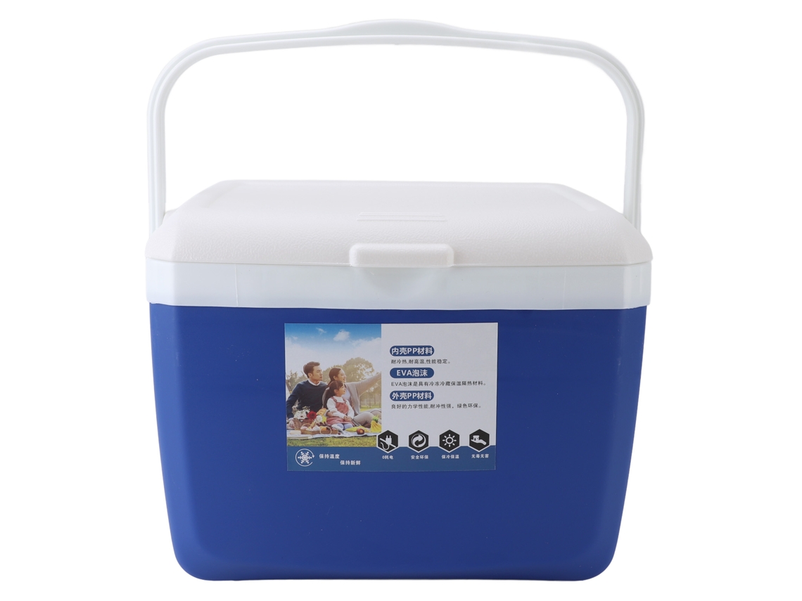 Nevera Portátil Isotérmica De 13 Litros, Resistente, Ideal Para Picnics, Acampadas Y Pesca - Azul