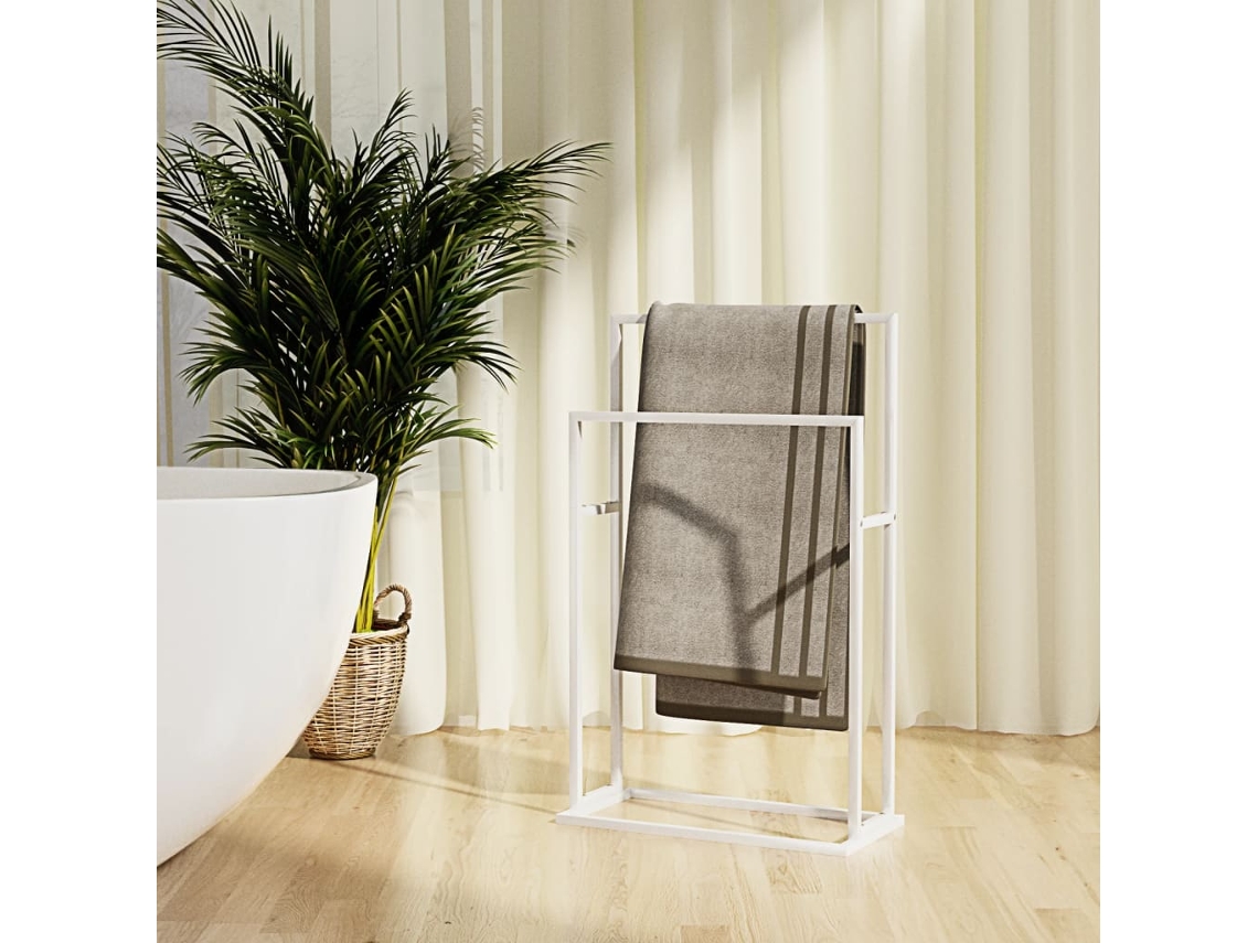 Toallero de hierro blanco DKD HOME DECOR, 48 x 24 x 78,5 cm