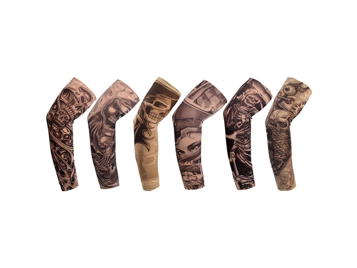 2026-6 Unidades Mangas De Brazo Ciclismo Protección Uv Estampado Calientadores Brazo Exterior