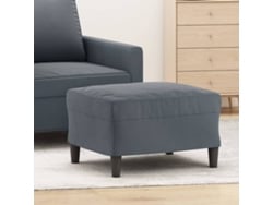 Reposapiés 60x50x41 cm Terciopelo Gris Oscuro DKD HOME DECOR