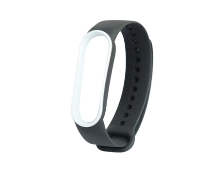 Correa Smartwatch para Xiaomi Mi Band 5 TPE Dos Colores (Negro + Blanco)