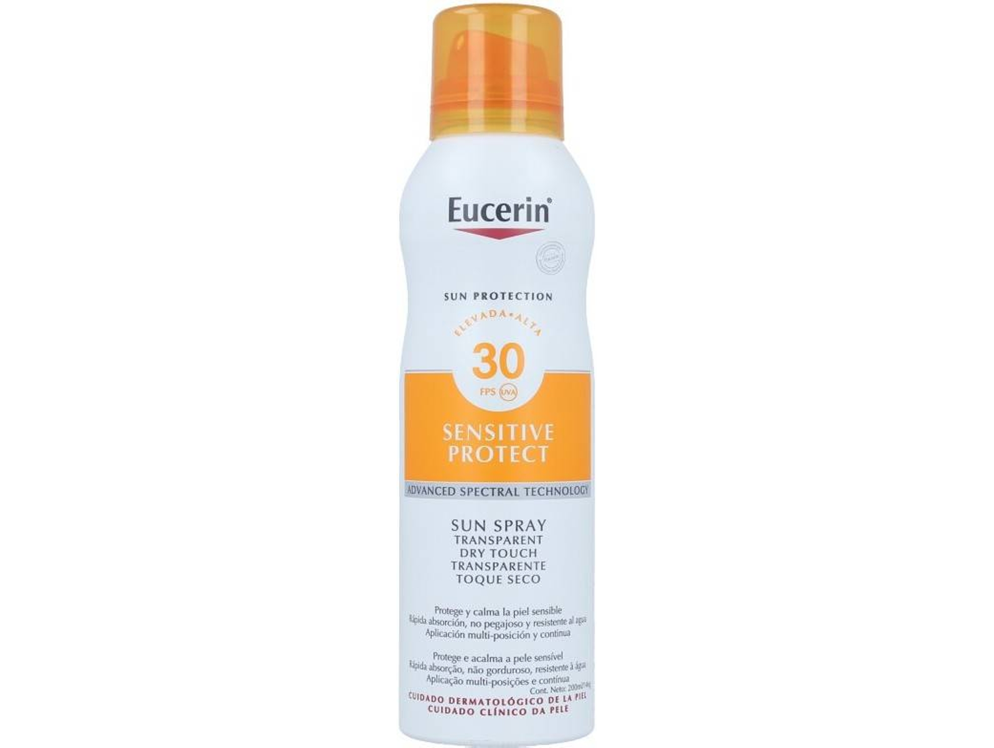 Spray Solar Transparente Dry Touch Sensitive Protect Spf 30 200 Ml