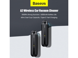 Aspiradora Inalámbrica Baseus A2, 5000 Pa De Succión Portátil, 6000 Mah, Doble Filtro Para Coche, Hogar Y Oficina.
