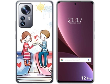 Carcasa para Xiaomi 12 Pro 5G TUMUNDOSMARTPHONE Dibujos Café Multicolor