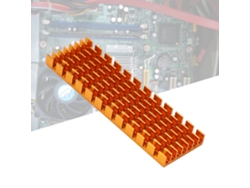 Disipador De Calor De Aletas M.2 Ssd 2280 Pcie De 70x22x6mm Para Escritorios Dorado