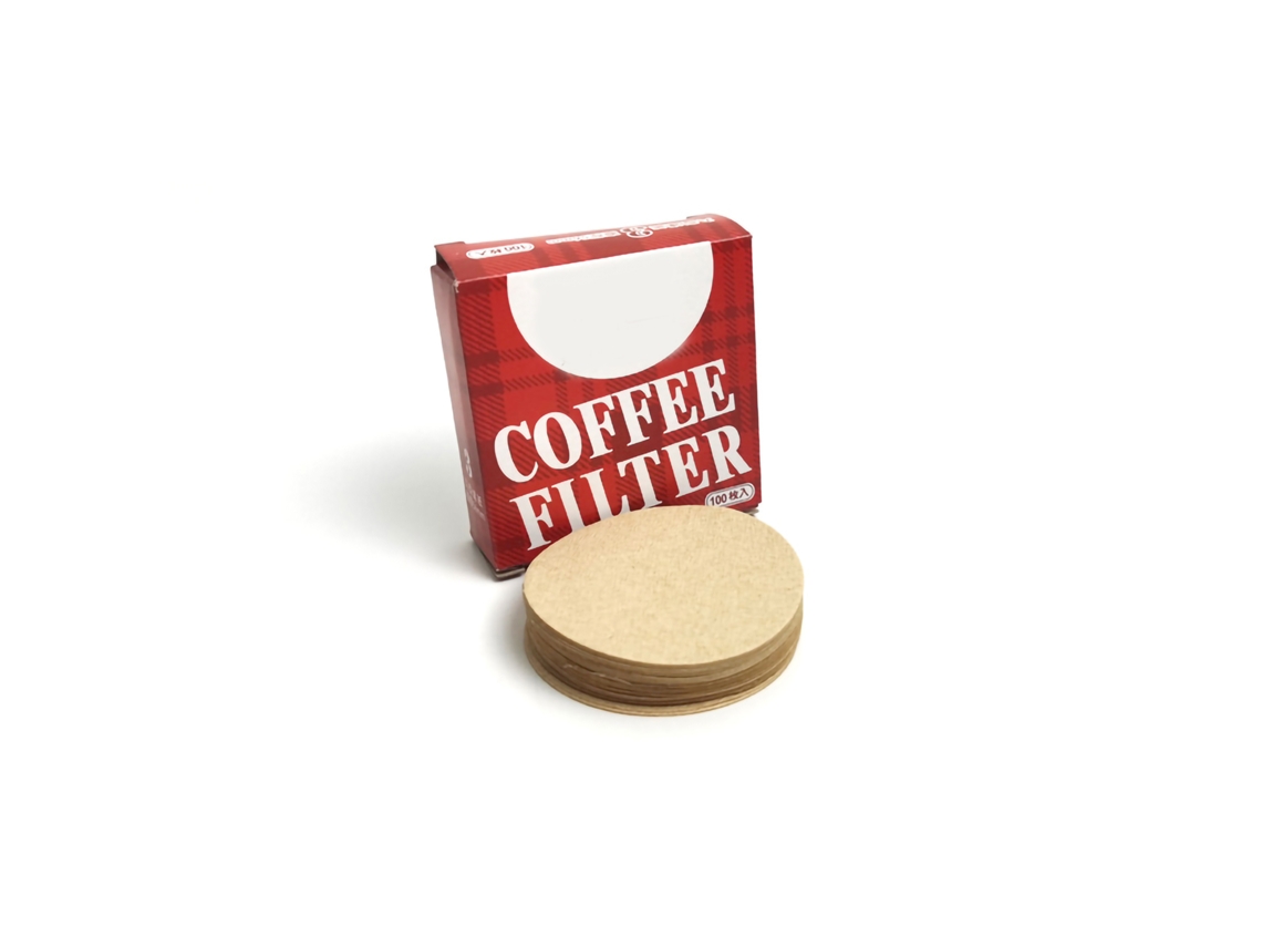 100 Filtros De Papel Redondos De Madera De Conífera De 64 Mm Para Cafetera De Goteo, Para El Hogar Y La Oficina (número 3)