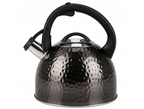 Hervidor de agua Tetera NEGRO 3L silbante KARL HAUSMANN