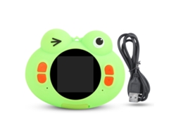 2026-cámara Deportiva Digital Wifi Rana Linda Verde Con Ranura Para Tarjeta De Memoria Para Niños
