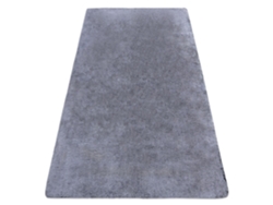 Alfombra de Lavado Moderna Lapin Shaggy Antideslizante Negro / Marfil (160 x 220 cm)