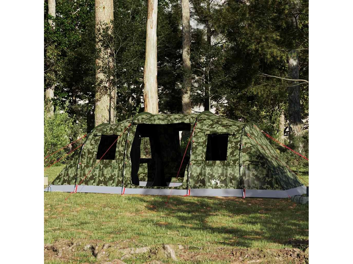 Tienda de campaña familiar tipo túnel impermeable de camuflaje para 6 personas Wsd373305 Lovely Home
