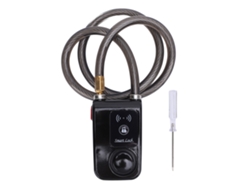 Cadeado Inteligente Para Moto Sem Chave Bluetooth Com Alarme Anti-roubo Resistente À Água Ip44 Preto