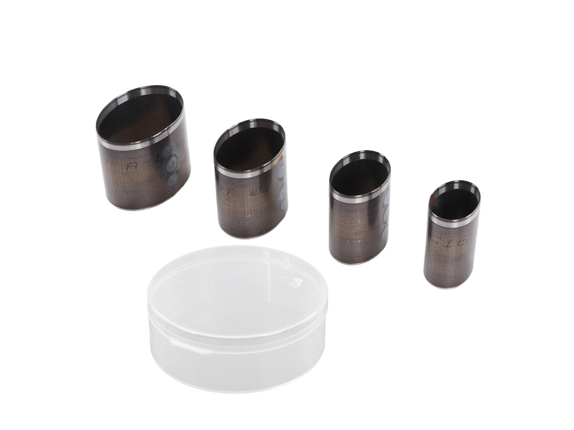 Conjunto de 4 Matrizes de Corte de Couro Aço Ligado Oval para Artesanato Diy com S/MARCA