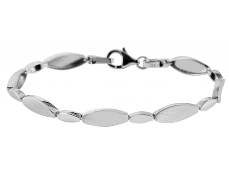 Pulsera en Plata de Ley 925 Jimena Bañada en Rodio