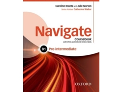 Libro Navigate Pre-Intermediate B1 Students Book with DVD-Rom and E-Book and Oosp Pack (Inglés)