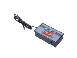 2026as - Controlador de temperatura con pantalla digital y sonda NTC, termostato de precisión para control automático de 12 V CC.