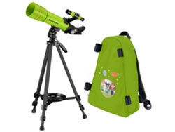 Telescópio BRESSER 70/400 Refractor con Mochila Verde Júnior