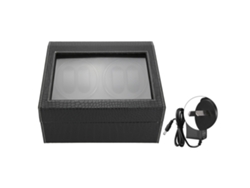 Caja De Almacenamiento Y Exhibición De Relojes De Cuero Pu Con 4+6 Rejillas